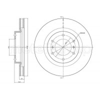 23-1662C METELLI Гальмівний диск