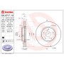 09.A717.11 BREMBO Гальмівний диск