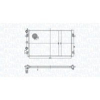 350213167900 MAGNETI MARELLI Радіатор охолодження двигуна