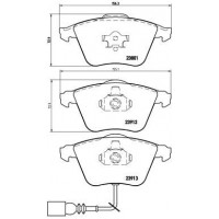 P 85 079 BREMBO Комплект гальмівних колодок дисковий гальм
