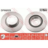 DF6602S TRW Гальмівний диск