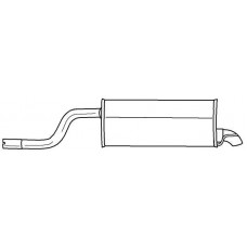 41666 SIGAM Глушник вихлопних газів кінцевий