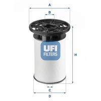 26.076.00 UFI Паливний фільтр