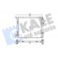 355545 KALE OTO RADYATÖR Радіатор охолодження двигуна