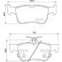 PP-0300AF JAPANPARTS КомплеК т гальмівних колодок, дискове гальмо