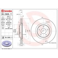 09.C928.11 BREMBO Гальмівний диск