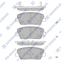 SP1247 Hi-Q КомплеК т гальмівних колодок, дискове гальмо