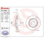 09.9928.11 BREMBO Гальмівний диск