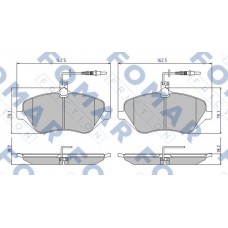 FO 934981 FOMAR Friction Комплект гальмівних колодок дисковий гальм FO 934981 FOMAR Friction Комплект гальмівних колодок дисковий гальм