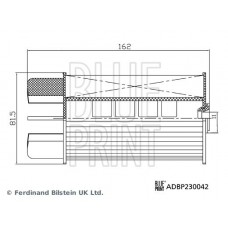 ADBP230042 BLUE PRINT Паливний фільтр