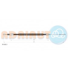 35.0222.1 ADRIAUTO Тросик, cтояночный тормоз