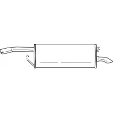 26659 SIGAM Глушник вихлопних газів кінцевий