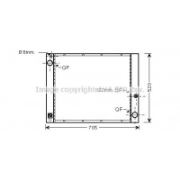 AU2183 AVA QUALITY COOLING Радіатор охолодження двигуна
