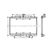 DN2291 AVA QUALITY COOLING Радіатор охолодження двигуна
