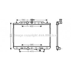 DN2291 AVA QUALITY COOLING Радіатор охолодження двигуна