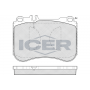 182194 ICER Комплект гальмівних колодок дисковий гальм