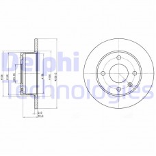 BG2376 DELPHI Гальмівний диск