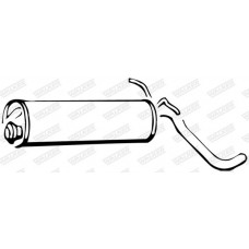 14033 WALKER Глушник вихлопних газів кінцевий