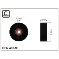 488-98 CAFFARO Паразитный / ведущий ролик, Поліклиновий ремінь