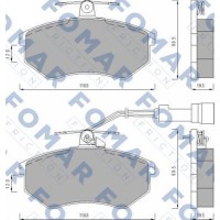 FO 488681 FOMAR Friction Комплект гальмівних колодок дисковий гальм