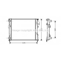 RTA2303 AVA QUALITY COOLING Радіатор охолодження двигуна