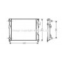 RTA2303 AVA QUALITY COOLING Радіатор охолодження двигуна