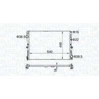350213205400 MAGNETI MARELLI Радіатор охолодження двигуна