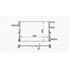 350213205400 MAGNETI MARELLI Радіатор охолодження двигуна