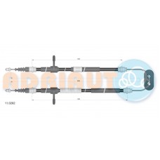 11.0292 ADRIAUTO Тросик, cтояночный тормоз