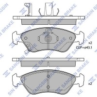 SP1079-F Hi-Q Комплект гальмівних колодок дисковий гальм