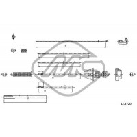 81364 Metalcaucho Тросик, cтояночный тормоз