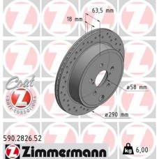 590.2826.52 ZIMMERMANN Гальмівний диск