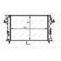 58490 NRF Радіатор охолодження двигуна