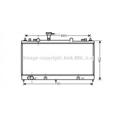 MZ2162 AVA QUALITY COOLING Радіатор охолодження двигуна