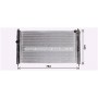 MT2276 AVA QUALITY COOLING Радіатор охолодження двигуна