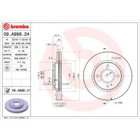 09.A968.24 BREMBO Гальмівний диск