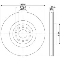 8DD 355 129-241 HELLA PAGID Гальмівний диск