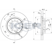 78BD8716-2 ICER Гальмівний диск