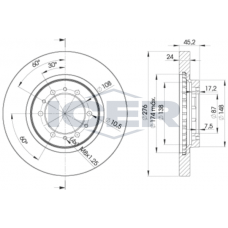78BD8716-2 ICER Гальмівний диск