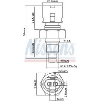207075 NISSENS Датчик температура охолоджувальної рідини