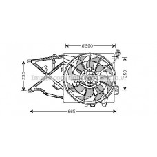 OL7505 AVA QUALITY COOLING Вентилятор охолодження двигуна