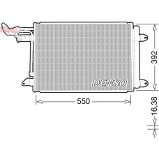DCN32032 DENSO Конденсатор кондиціонера