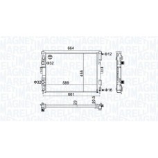 350213160600 MAGNETI MARELLI Радіатор охолодження двигуна