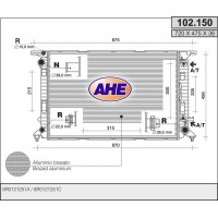 102.150 AHE Радіатор охолодження двигуна