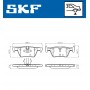 VKBP 90026 SKF Комплект гальмівних колодок дисковий гальм