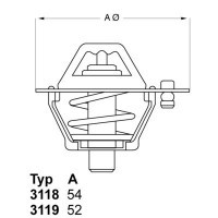 3119.82D4 BorgWarner (Wahler) Термостат охолоджувальна рідина