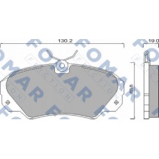FO 628581 FOMAR Friction Комплект гальмівних колодок дисковий гальм FO 628581 FOMAR Friction Комплект гальмівних колодок дисковий гальм