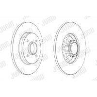 562937JC-1 JURID Гальмівний диск