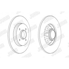 562937JC-1 JURID Гальмівний диск