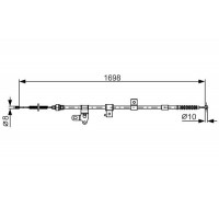 1 987 482 346 BOSCH Тросик, cтояночный тормоз